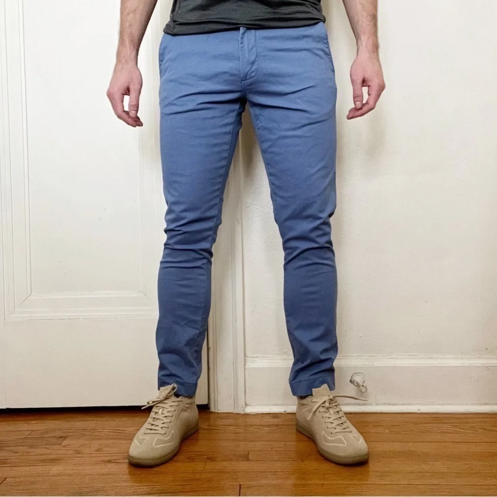 J. Crew Men’s 250 Skinny Fit Stretch Chino Pant Blue 30x30